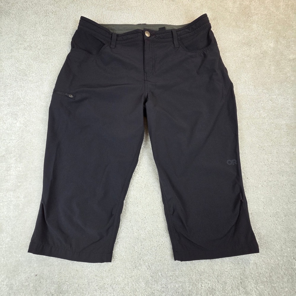 Outdoor Research Ferrosi Capris Womens 12 Black Hiking Climbing Pants